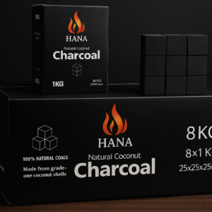 8-Pack of 1kg Shisha Charcoal (Total 8kg – Individually Packed)